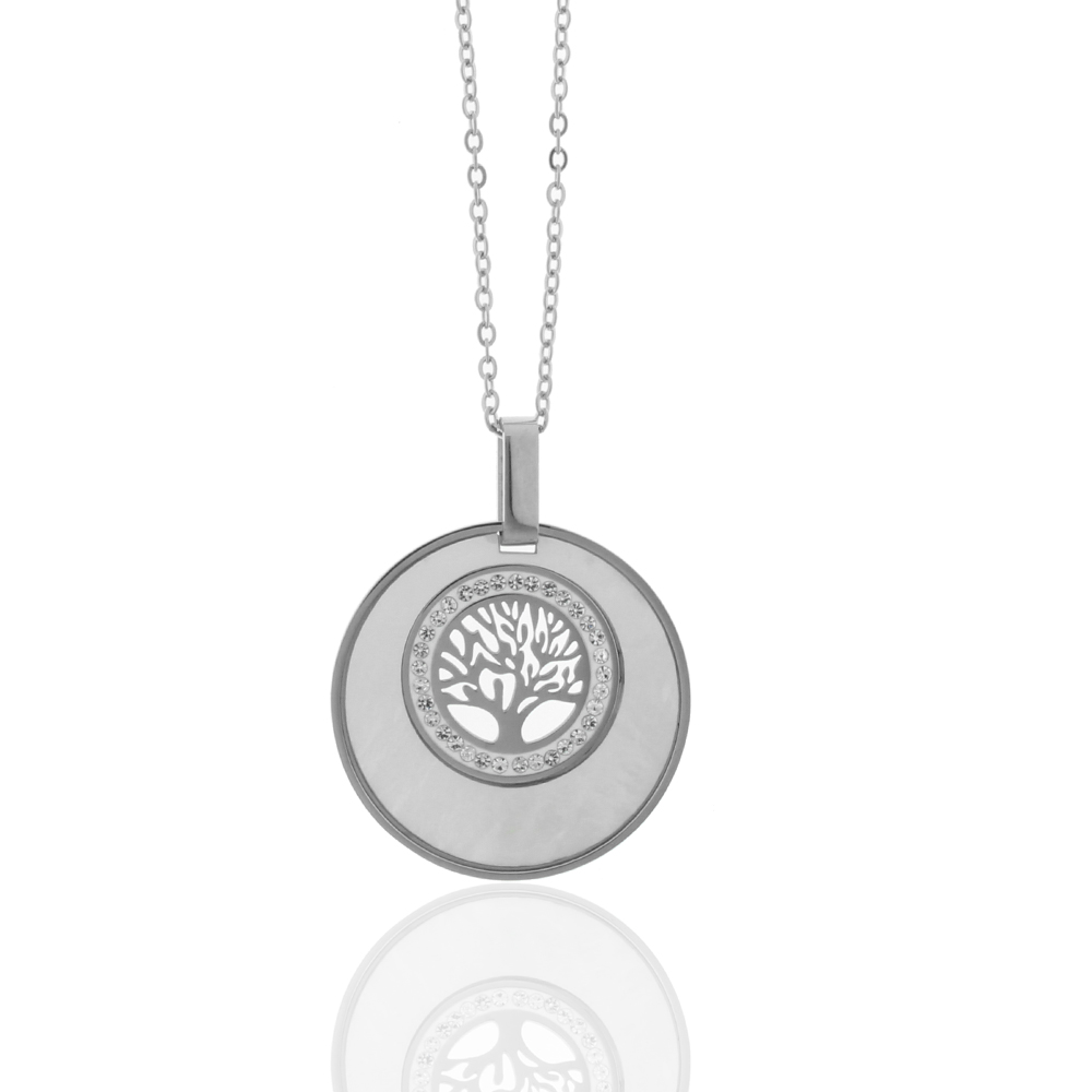 Edelstahlkette mit einem Lebensbaum