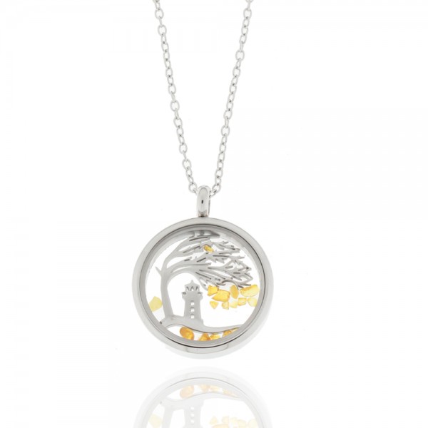 Edelstahlkette mit Windflüchteranhänger